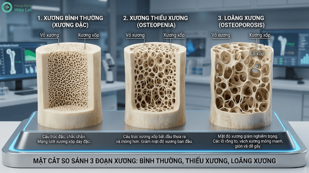 Thiếu Xương (Osteopenia) Là Gì? Điểm Khác Biệt So Với Loãng Xương