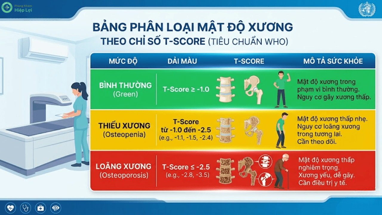 Xét Nghiệm Mật Độ Xương Là Gì? Ai Cần Phải Tầm Soát Ngay Lập Tức? - Phòng khám Hiệp Lợi