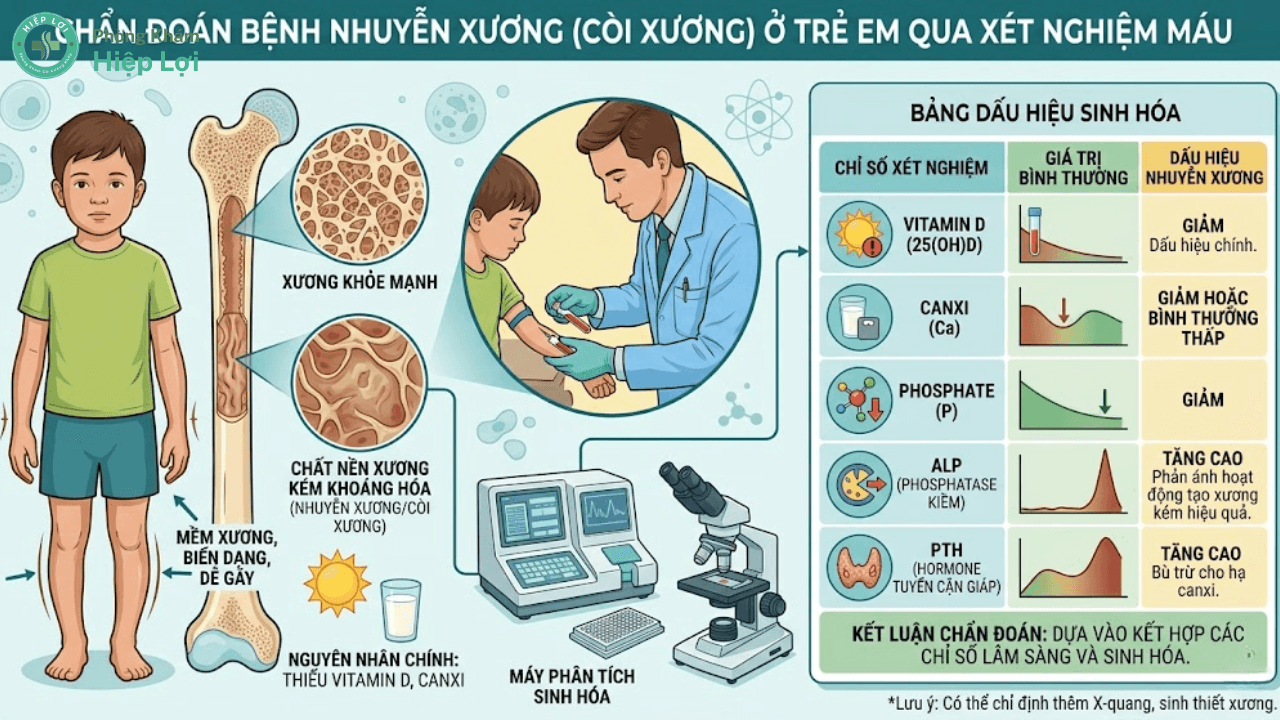 Tổng Quan Về Bệnh Nhuyễn Xương Ở Trẻ: Nguyên Nhân Và Phác Đồ Điều Trị - Phòng khám Hiệp Lợi