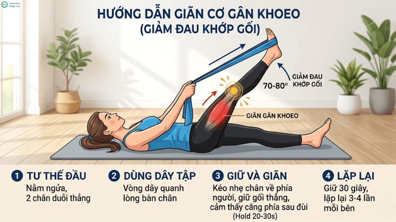 Chuyên Gia Hướng Dẫn 7 Bài Tập Thể Dục Cho Người Đau Khớp Gối Hiệu Quả Tại Nhà - Phòng khám Hiệp Lợi
