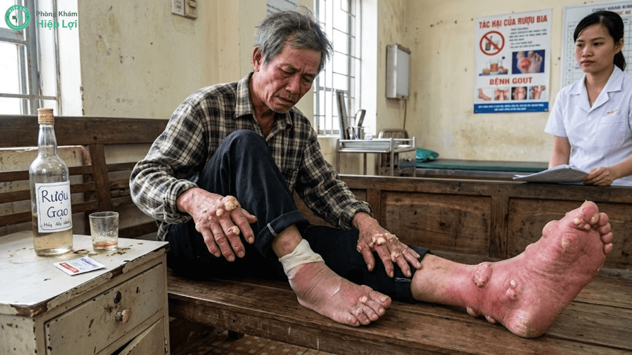 Đau Mỏi Khớp Sau Khi Uống Rượu: Cảnh Báo Nguy Hiểm & Cách Phòng Tránh - Phòng khám Hiệp Lợi
