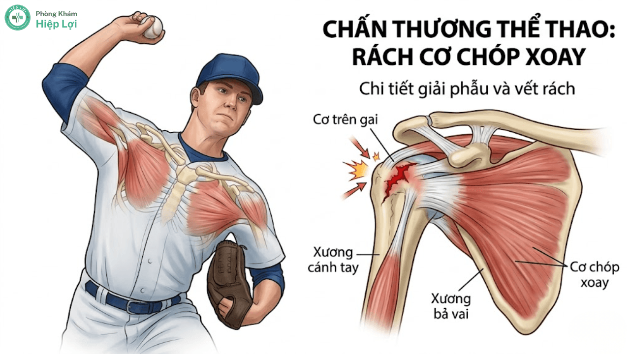 Rách Cơ Chóp Xoay Là Gì? Nguyên Nhân, Triệu Chứng Và Cách Điều Trị Hiệu Quả - Phòng khám Hiệp Lợi