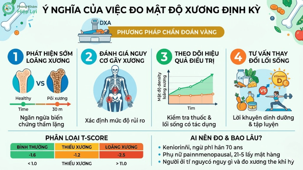 Ý Nghĩa Của Phương Pháp Đo Mật Độ Xương Và Quy Trình Thực Hiện Chi Tiết - Phòng khám Hiệp Lợi