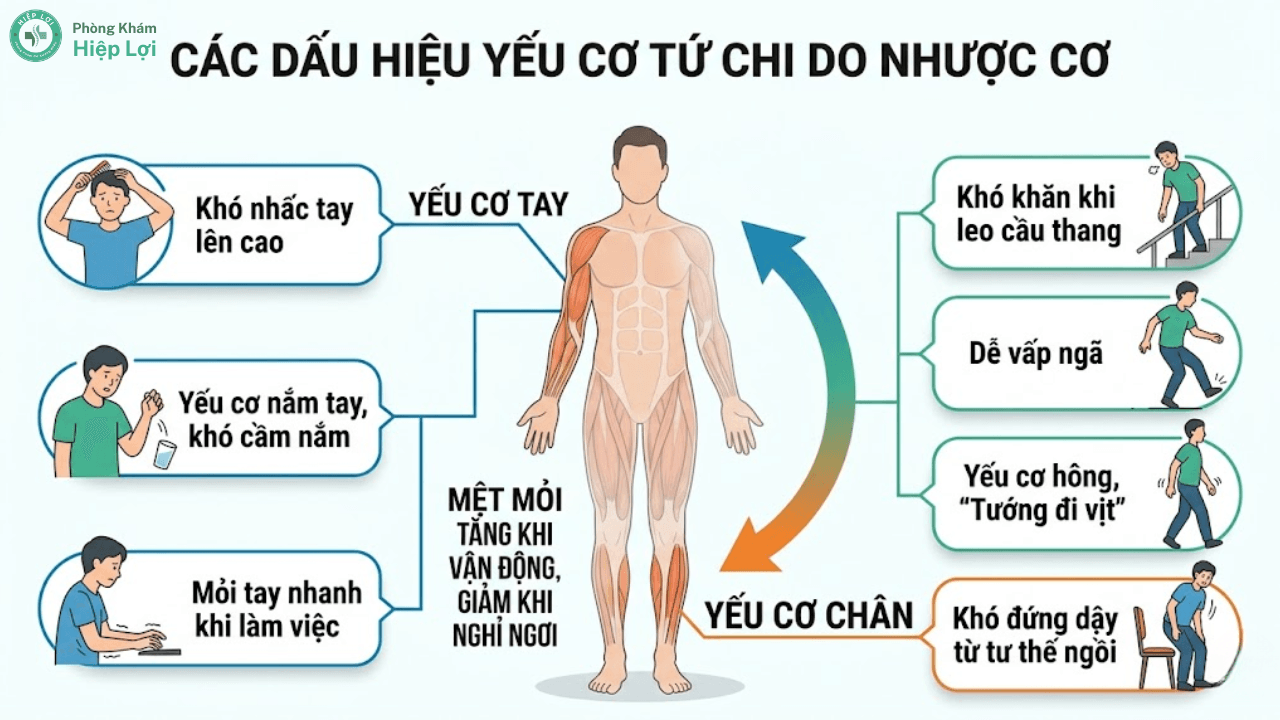 Hội Chứng Nhược Cơ Gây Ra Biến Chứng Như Thế Nào? Hướng Dẫn Cách Điều Trị - Phòng khám Hiệp Lợi