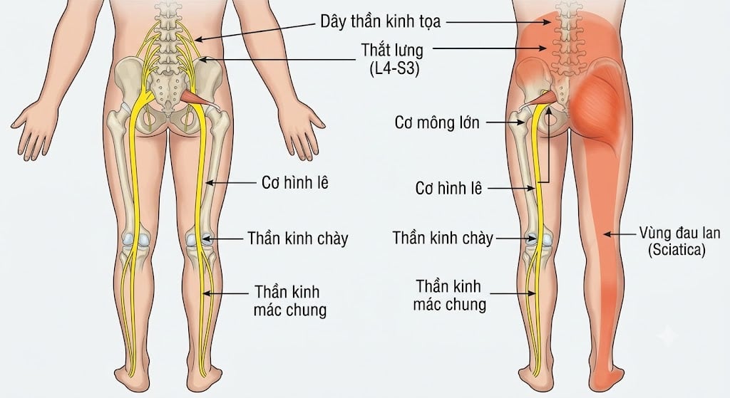 Đau Thần Kinh Tọa: Nguyên Nhân, Dấu Hiệu Và Cách Điều Trị - Phòng khám Hiệp Lợi