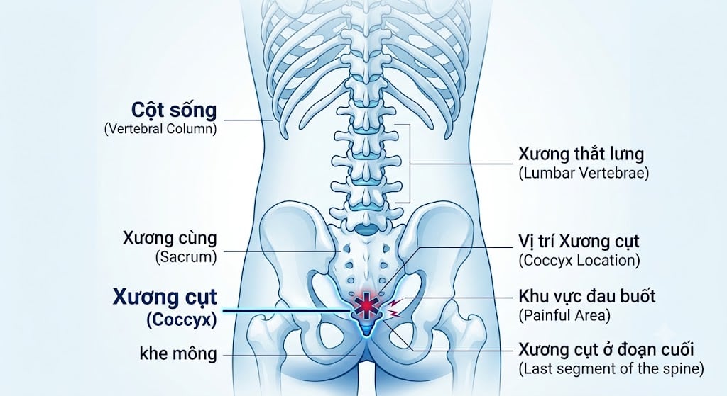 Đau Xương Cụt: Nguyên Nhân, Dấu Hiệu Và Cách Cải Thiện Tại Nhà - Phòng khám Hiệp Lợi